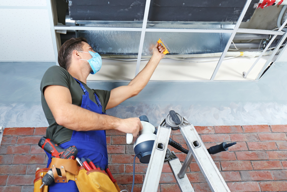 Air duct cleaning process in Coral Springs