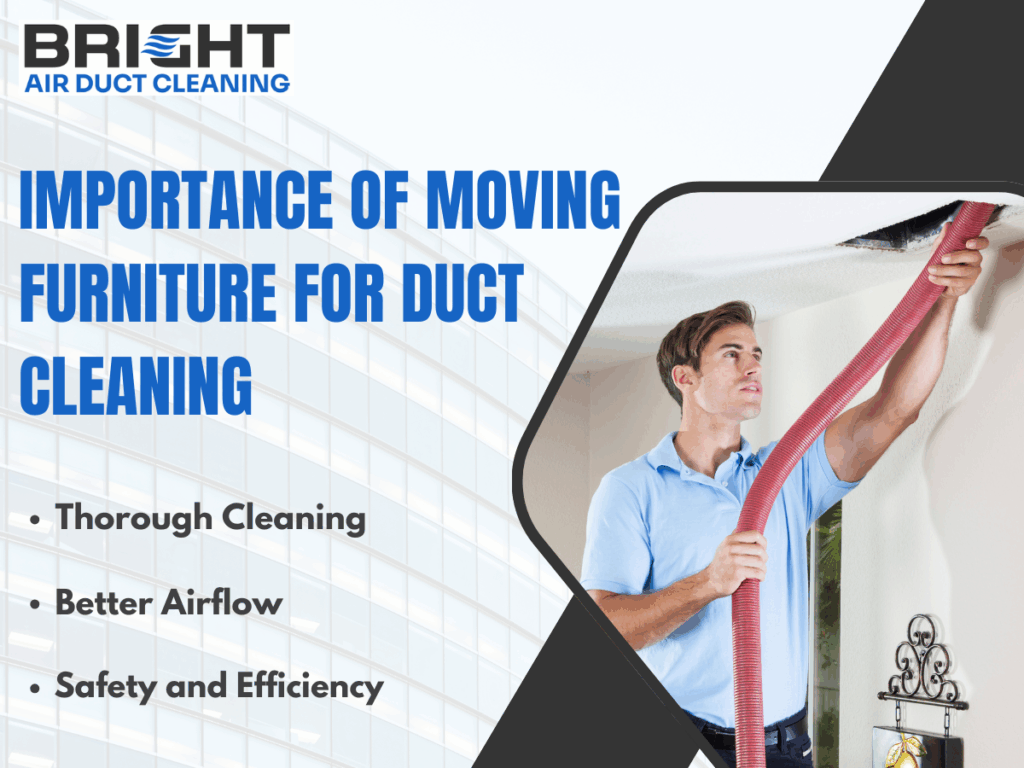 Do I have to move furniture for duct cleaning