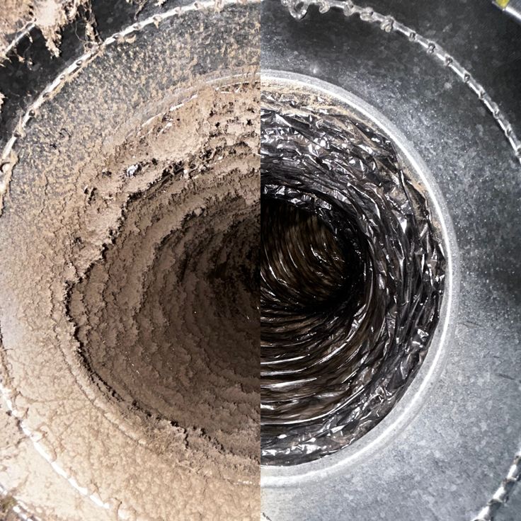 Before and After air duct cleaning in St. Petersburg