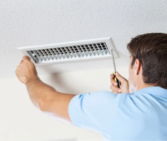 Seffner home with clean, freshly serviced air ducts