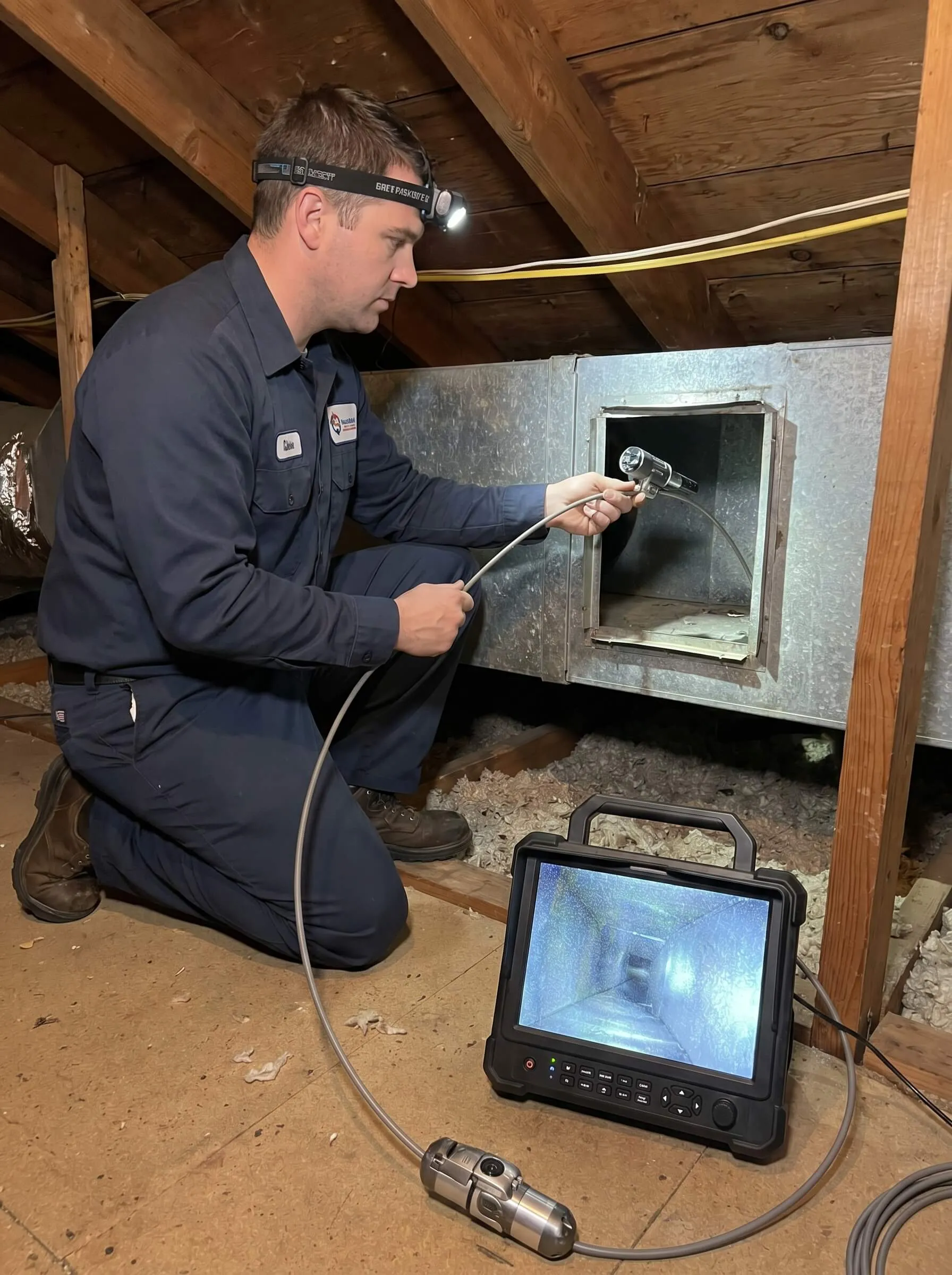 Bright Air Duct Inspection