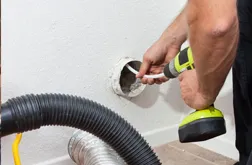 Dryer-to-wall connector